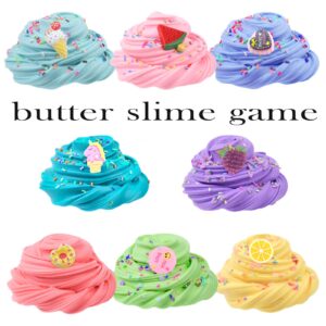 8 Pack Scented Butter Slime Kit, DIY Slime Surprise Toy, Super Soft Stretch and Non-Sticky, Slime Party Favor Putty Toy for Girls and Boys