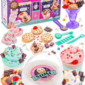 Original Stationery Ice Cream Slime Kit Playshop to Make Fun Pink & Sweet Slime Ice Cream/ Waffle Toys, Great Gift Idea