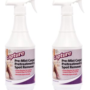 Capture Carpet & Rug Dry Cleaner (2.5lb) & Pre-Mist Soil Release for Carpet Dry Cleaner, Carpet Cleaning Pre Spray (2 Pack) - Bundle