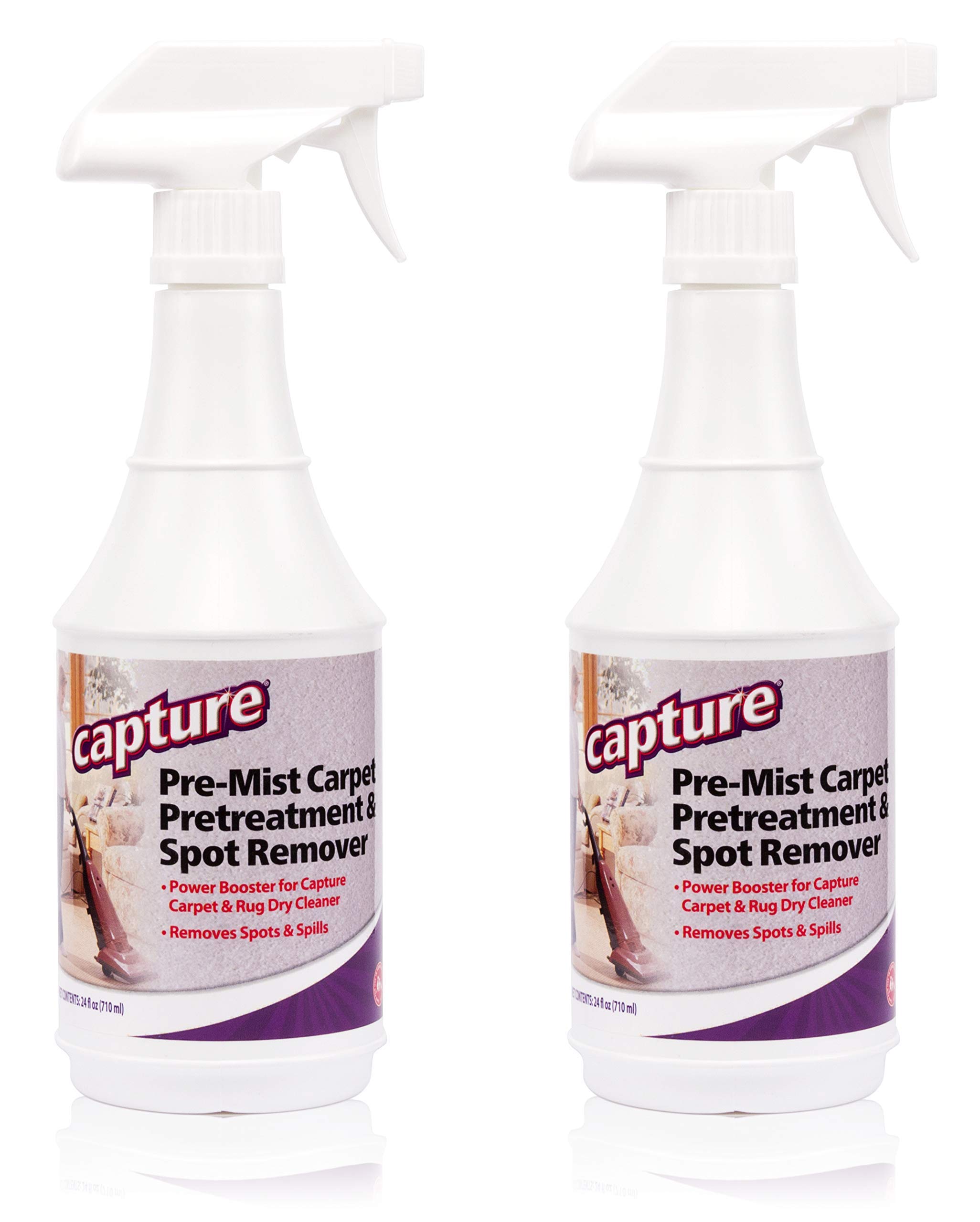 Capture Carpet & Rug Dry Cleaner (2.5lb) & Pre-Mist Soil Release for Carpet Dry Cleaner, Carpet Cleaning Pre Spray (2 Pack) - Bundle