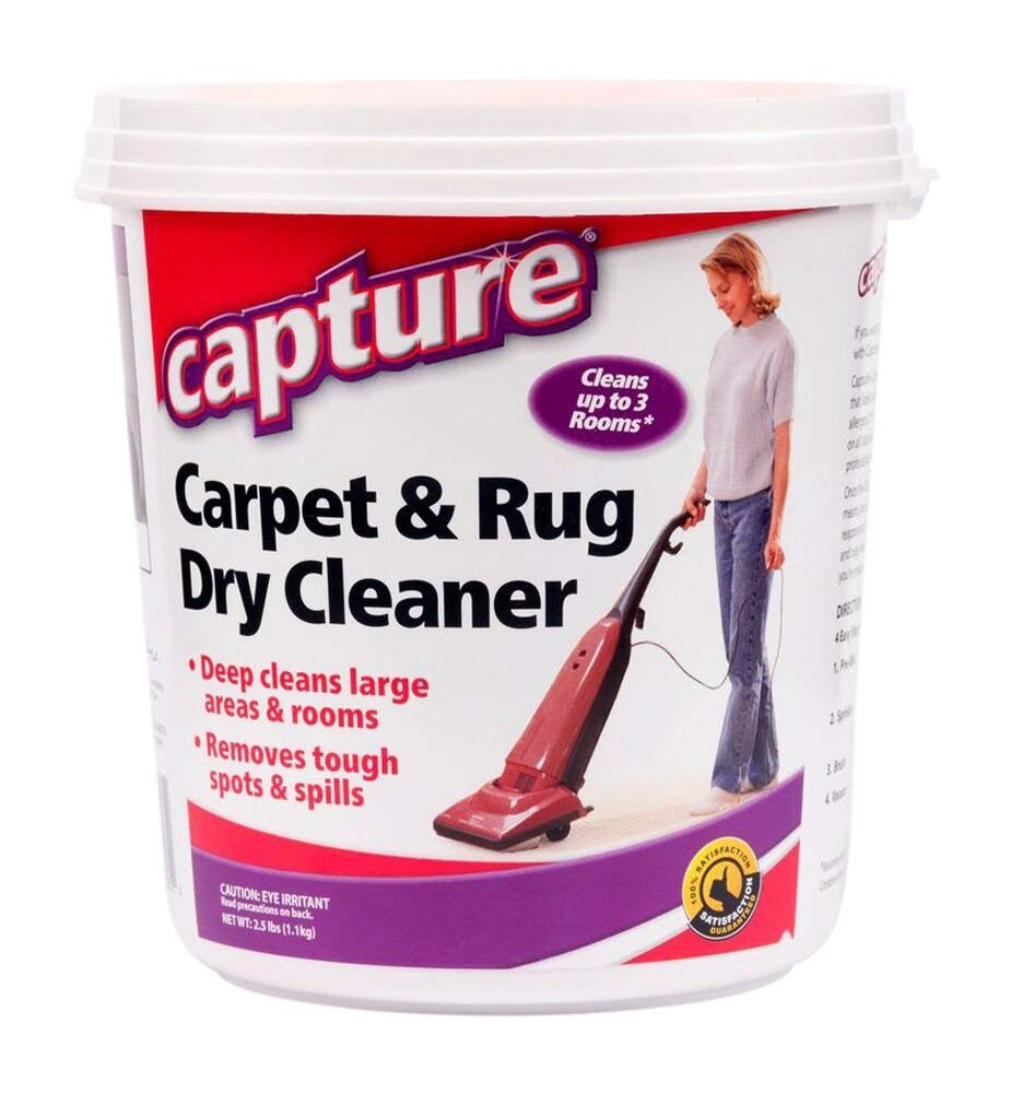 Capture Carpet & Rug Dry Cleaner (2.5lb) & Pre-Mist Soil Release for Carpet Dry Cleaner, Carpet Cleaning Pre Spray (2 Pack) - Bundle