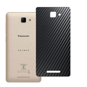 puccy 2 pack back screen protector film, compatible with panasonic eluga i3 black carbon tpu guard cover （ not tempered glass/not front screen protectors ）