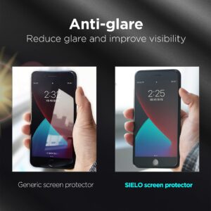 SIELO Matte Screen Protector for iPhone 13, Paper Texture, Anti Glare, Anti Finger Print PET Film [3 Packs] - iPhone 13 Screen Protector | iPhone 13 Pro Max Screen Protector | iPhone Screen Protector