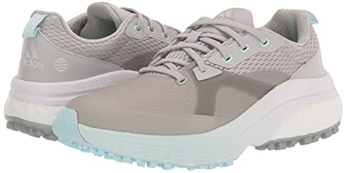 adidas Women's Solarmotion Spikeless Golf Shoes, Grey Two/Footwear White/Almost Blue, 8.5