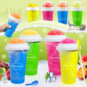 RELPOM Slushie Maker Cup, TIK TOK Magic Quick Frozen Smoothies Cup, Cooling Cup, Slushy Cup, Cool Stuff Things Gadgets Funny Gifts for Kids & Great Stocking Stuffers & White Elephant Gift