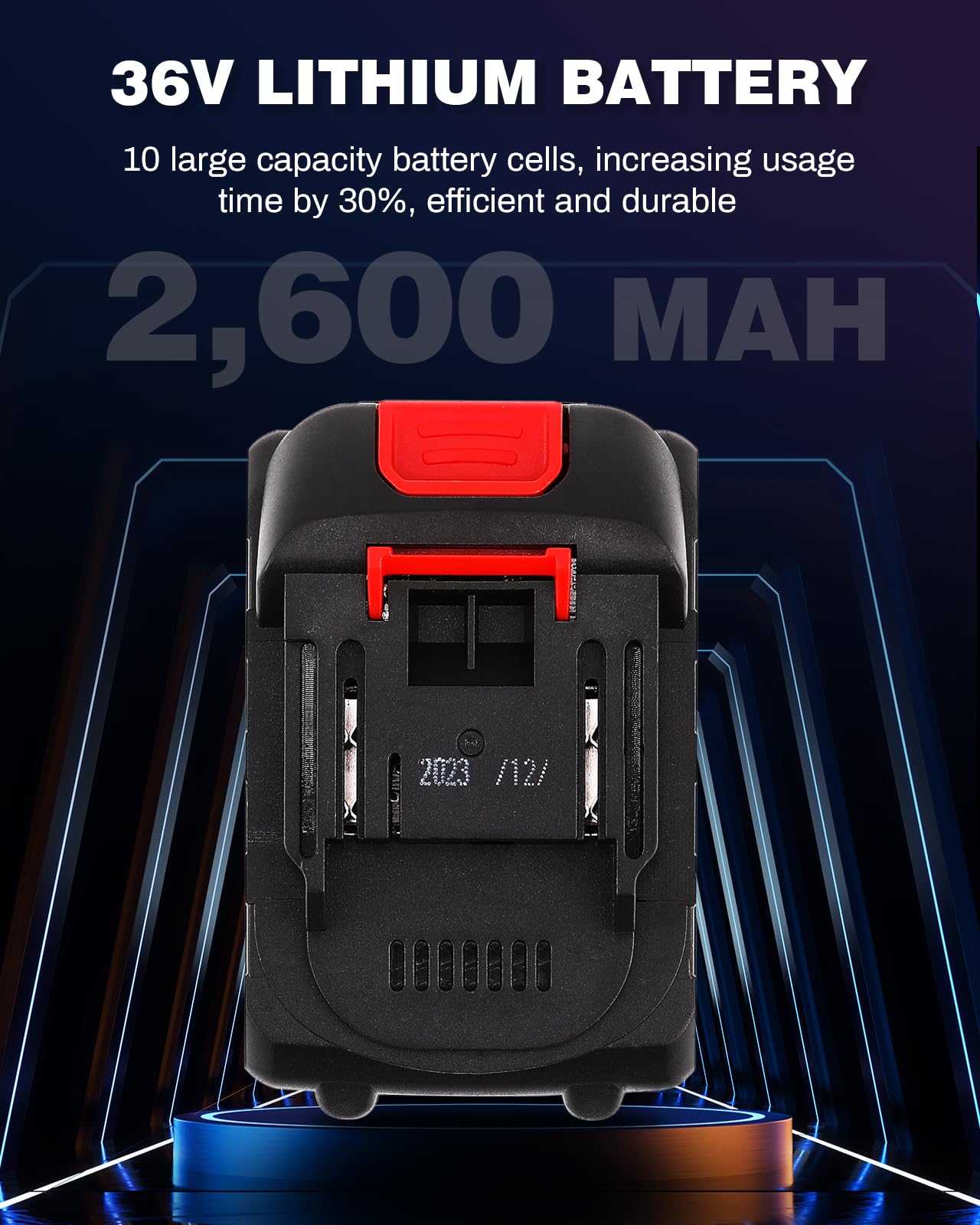 Moonshan Rechargeable Lithium Battery for Cordless Bag Sewing Machine Bag Closing Machine Portable Bag Closer (Only One Battery)