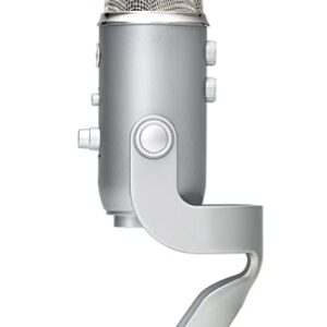 Blue Microphone Yeti USB (Silver) Bundle with TX-100 Headphones, Boom Arm and Pop Filter (4 Items) Microphones