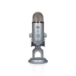 Blue Microphone Yeti USB (Silver) Bundle with TX-100 Headphones, Boom Arm and Pop Filter (4 Items) Microphones