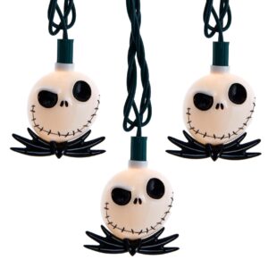 Kurt S. Adler 10 Nightmare Before Christmas Jack Skellington Light Set, 11.5-Foot, Multi-Colored