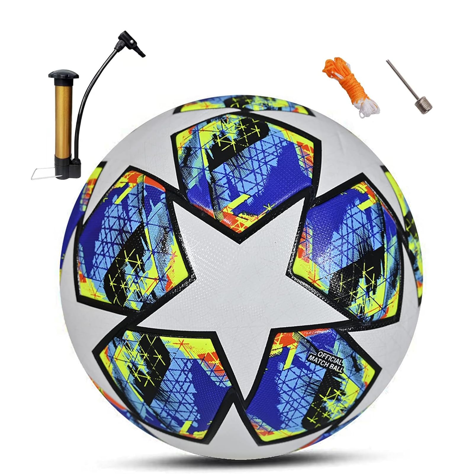 RNNTK 2024 Champions League Football Fans Memorabilia Soccer Regular No. 5 Ball Birthday Present, Size 5