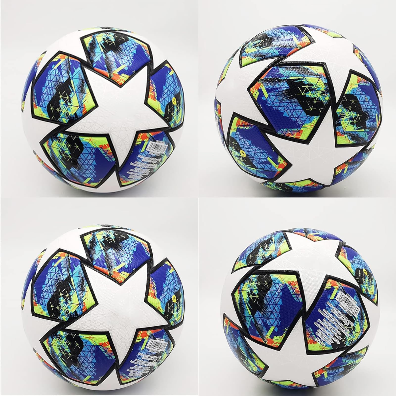 RNNTK 2024 Champions League Football Fans Memorabilia Soccer Regular No. 5 Ball Birthday Present, Size 5