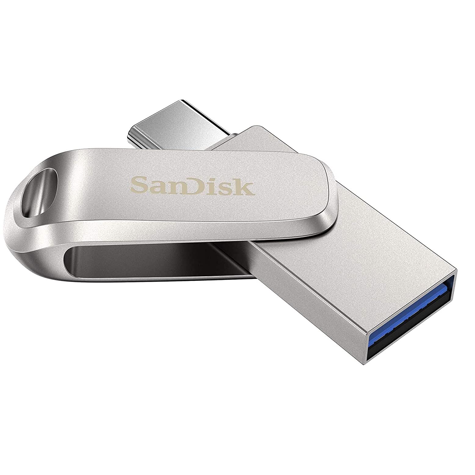 SanDisk 128GB Ultra Dual Drive Luxe USB Type-C Flash Drive for Microsoft Surface Go 3, Surface Book 3, Surface Duo 2, Surface 4 (SDDDC4-128G-G46) Gen 1 Bundle with 1 Everything But Stromboli Lanyard