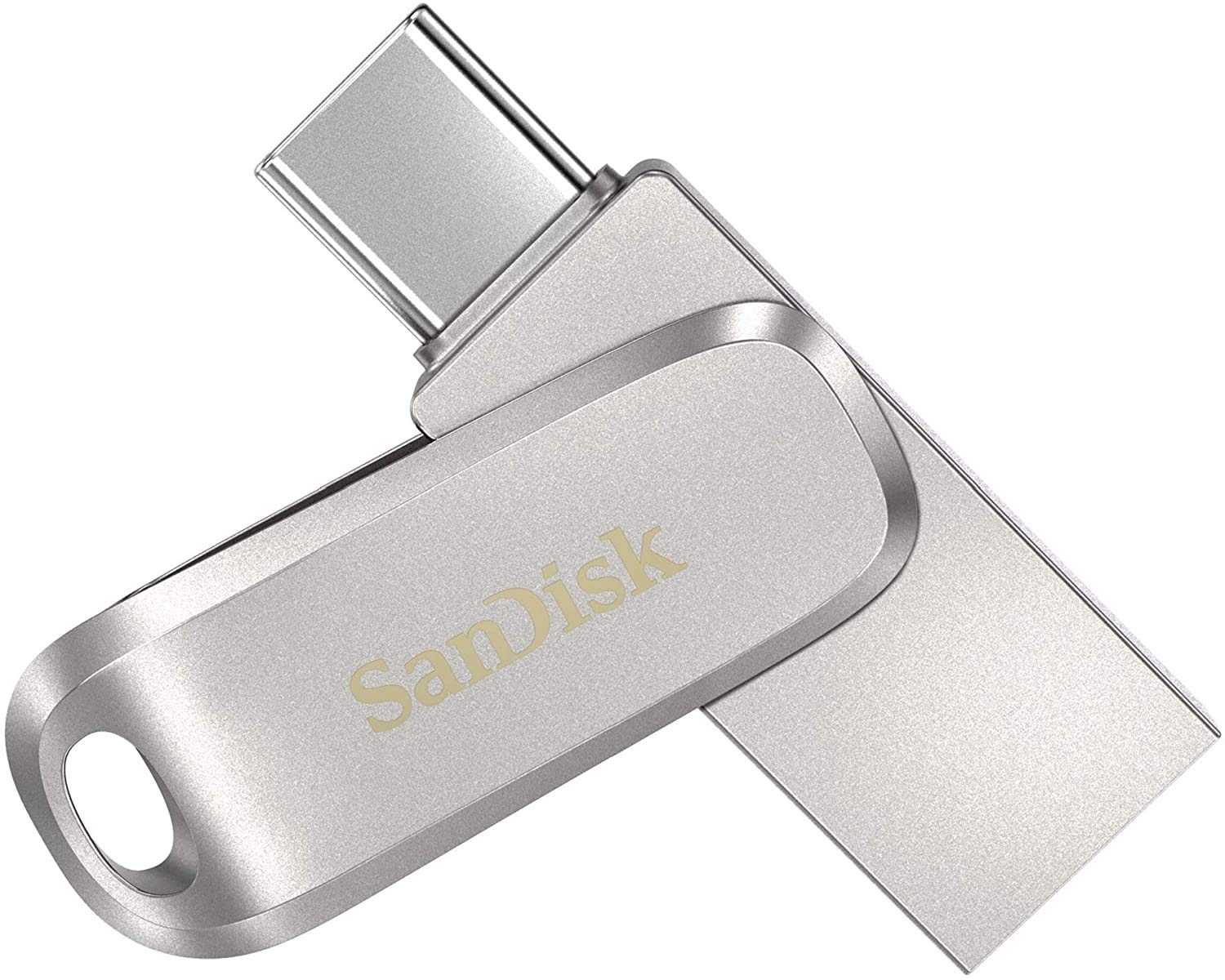 SanDisk 128GB Ultra Dual Drive Luxe USB Type-C Flash Drive for Microsoft Surface Go 3, Surface Book 3, Surface Duo 2, Surface 4 (SDDDC4-128G-G46) Gen 1 Bundle with 1 Everything But Stromboli Lanyard