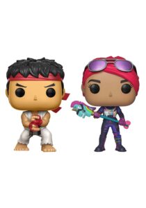 funko pop! games: fortnite - ryu and brite bomber 2 pack, multicolor, 61189