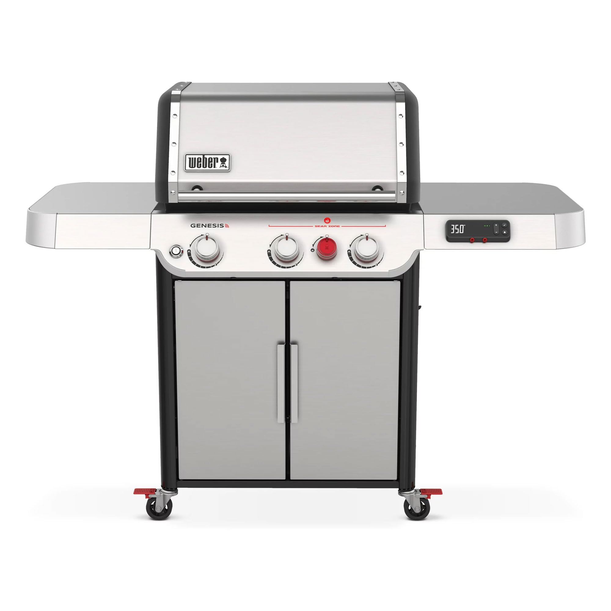 Weber Genesis Smart SX-325S Liquid Propane Gas Smart Grill, Stainless Steel