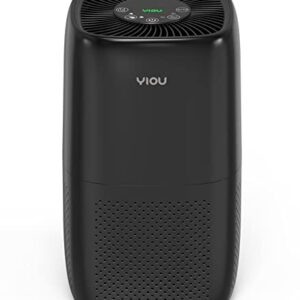 YIOU Air Purifiers for Home Large Room Up to 547ft²,Smart Air Cleaner with Auto Mode,H13 True HEPA Filter Block Most Dust Smoke Pollen,Quite Home Odor Eliminators for Bedroom,Office,Shiny Black