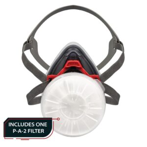 Parcil Distribution T-90 Half Face, Adjustable, Lightweight, Comfortable Respirator Mask with Multi Purpose Protection with Quick Release Filter for All Day Wear