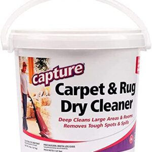 Capture Carpet & Rug Dry Cleaner w/Resealable lid (4 Pound) Spot and Stain Remover Carpet, Couch, Sofa Cleaner (32 oz) Bundle