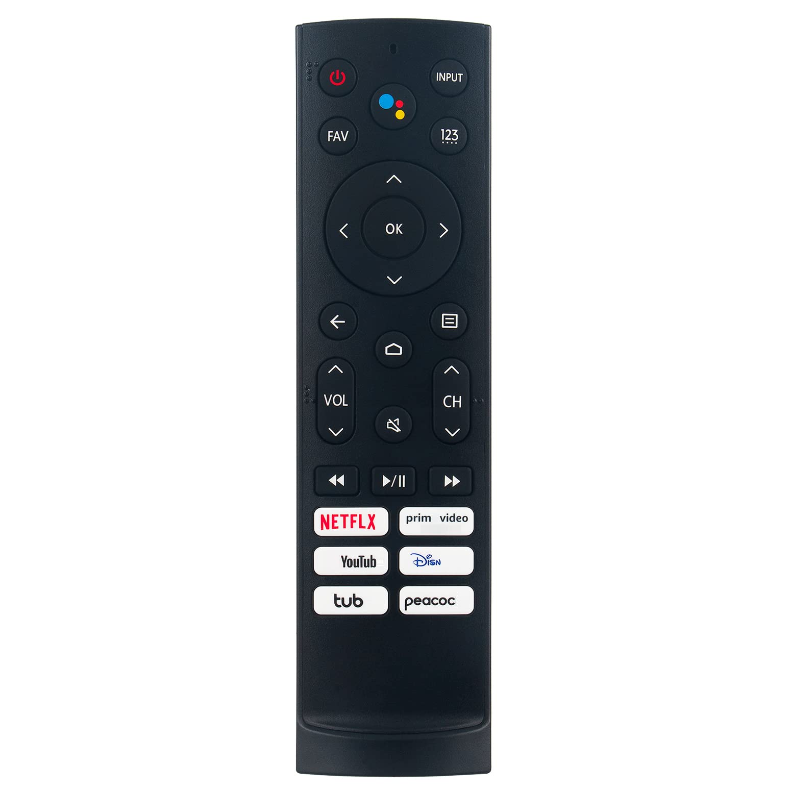 ERF3A90 Replacement Voice Remote Control Commander fit for Hisense Smart TV 75A66FUA 65A53FUA 50A53FUA 43A53FUA 65A66FUA 55U7G 75U7G 65U7G 65U6K 55A76K 55U6K 75U6K 75A76K