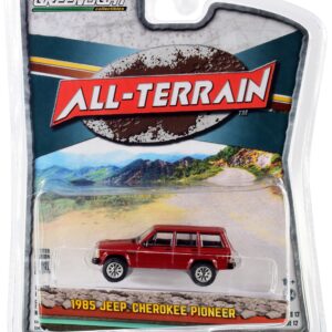 1985 Cherokee Pioneer Red All Terrain Series 12 1/64 Diecast Model Car by Greenlight 35210 A