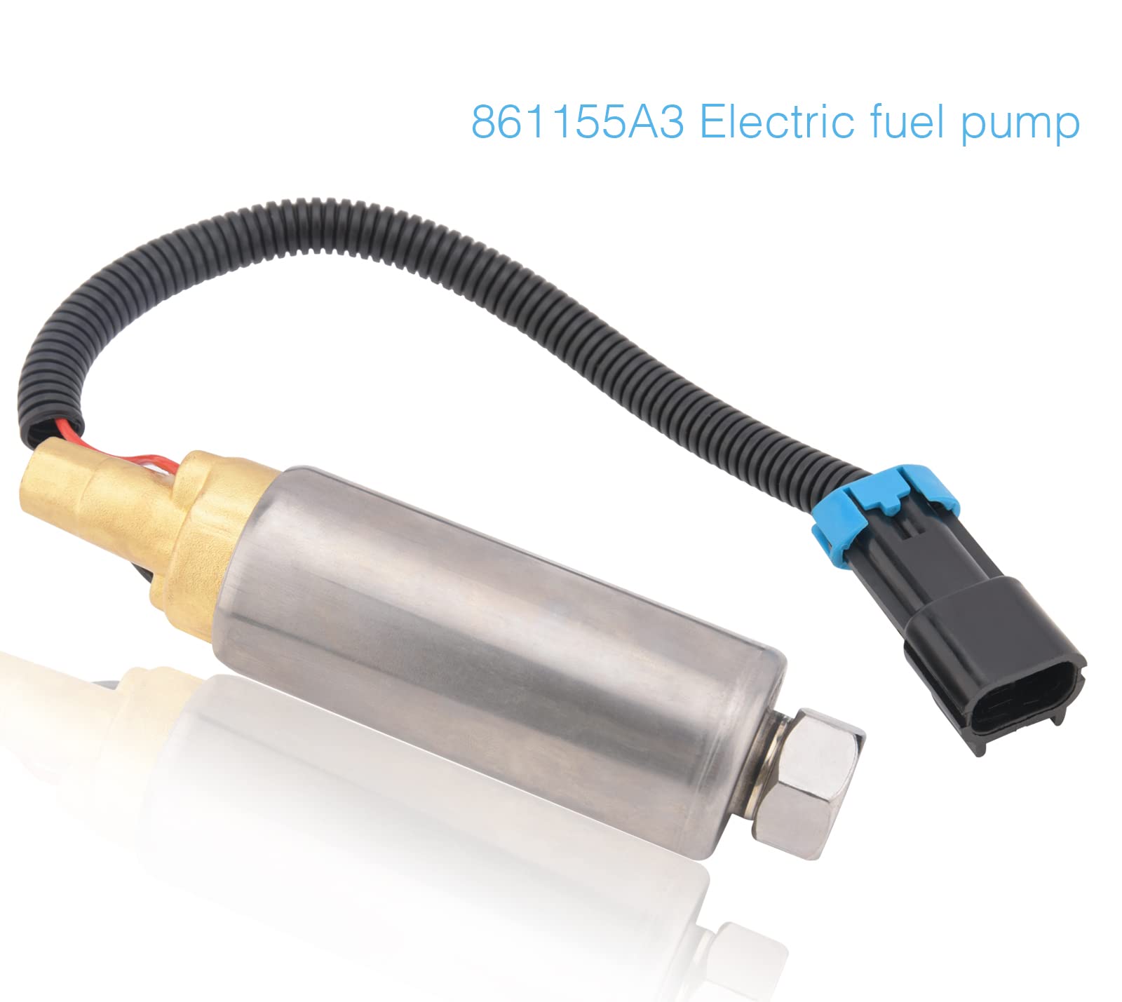 861155A3 Electric Fuel Pump For Mercury Mercruiser Marine Boat 4.3L 5.0L 5.7L V6 V8 Replaces Part# 861155A3 861155-2 18-8868 Low Pressure Fuel Pump