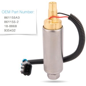 861155A3 Electric Fuel Pump For Mercury Mercruiser Marine Boat 4.3L 5.0L 5.7L V6 V8 Replaces Part# 861155A3 861155-2 18-8868 Low Pressure Fuel Pump