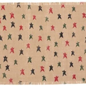 meditroia Holiday Tabletop & Kitchen-Primitive Star Jute Placemat Set of 6,