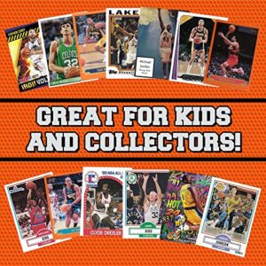 Assorted Set of 100 Basketball Trading Cards - All New Condition Cards - Perfect Starter Set for Kids, Adults, & Collectors - Potential Superstar and Hall of Fame Cards Available - Retail Packaging