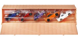 hot wheels ronin run container set, 5 1:64 scale premium cars in collectible container, metal/metal body & realriders tires, for collectors