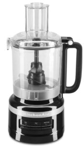 kitchenaid kfp0919ob 9-cup food processor chop puree knead mix shred slice onyx black (renewed)