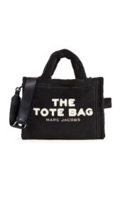 marc jacobs women's the terry medium tote bag, black, one size