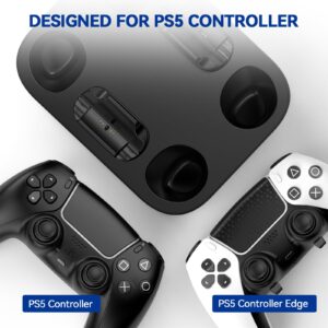 LVFAN PS5 Controller Charging Station, PS5 Controller Charger for Playstation 5 Controller / PS5 Dualsense Edge Controller (Black)