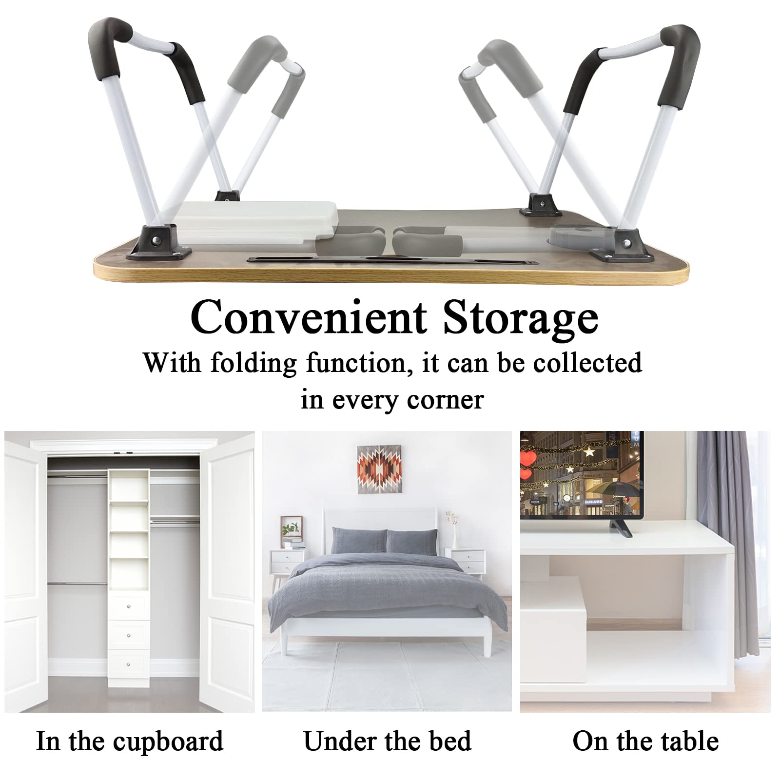 Lap Desk,Portable Laptop Desk Foldable Bed Table with Phone Stand and Cup Holder for Bed/Couch/Sofa Working, Reading