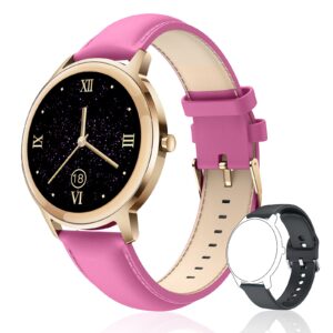 smart watch for women fitness tracker: smartwatch for android & ios phone with waterproof ip68 pedometer heart rate blood oxygen monitor activity wrist band bluetooth sport bracelet (rose red)