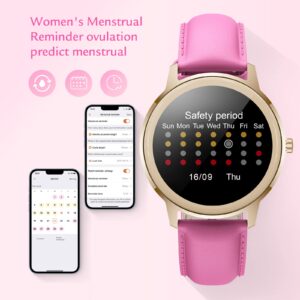 Smart Watch for Women Fitness Tracker: Smartwatch for Android & IOS Phone with Waterproof IP68 Pedometer Heart Rate Blood Oxygen Monitor Activity Wrist band Bluetooth Sport Bracelet (rose red)