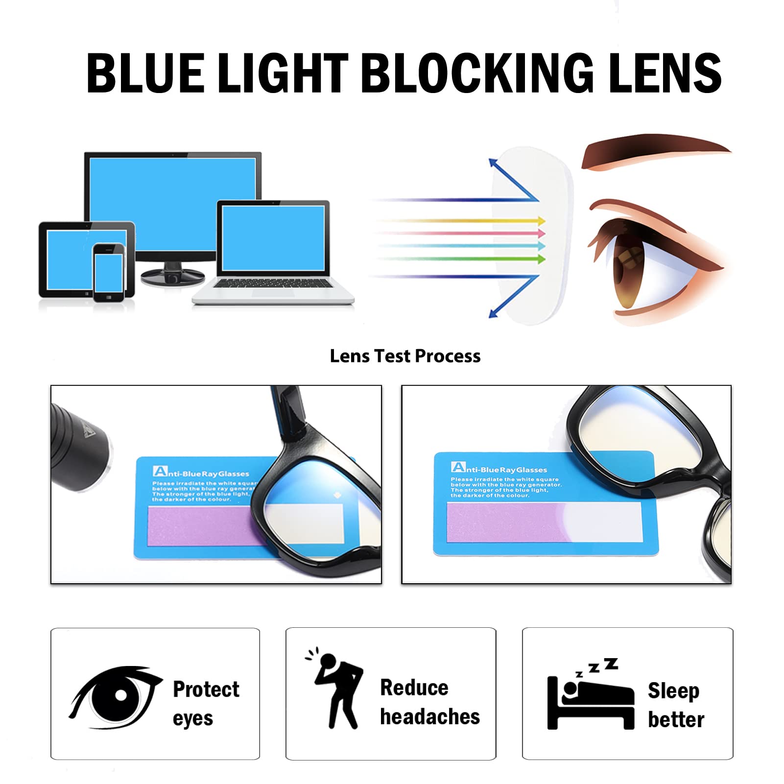 ZXYOO 3 Pack Oversized Blue Light Blocking Reading Glasses for Women, Retro Style Readers with Spring Hinge +1.50