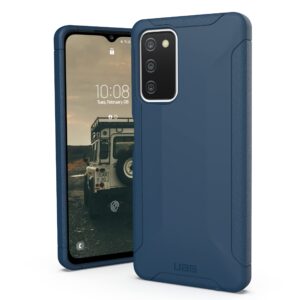 urban armor gear uag designed for samsung galaxy a03s (sm-a037) case (compatible with north american version only) scout shockproof lightweight military drop tested protective cover, mallard