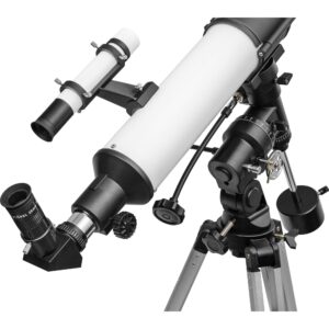 Orion Observer 90mm Equatorial Refractor Telescope for Adults & Families - Easy to Use, Portable Beginner Telescope for The Moon, Planets & Stars