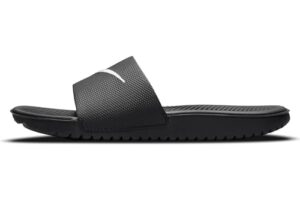 nike kawa slide gs/ps 819352 junior slides (uk 4.5 us 5y eu 37.5, black white 001)