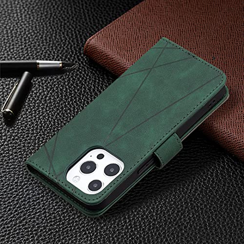 Fansipro Wallet Folio Case for SAMSUNG Galaxy A40, Premium PU Leather Slim Fit Cover for Galaxy A40, 3 Card Slots, 1 Transparent Photo Frame Slot, Durable Strong, Green