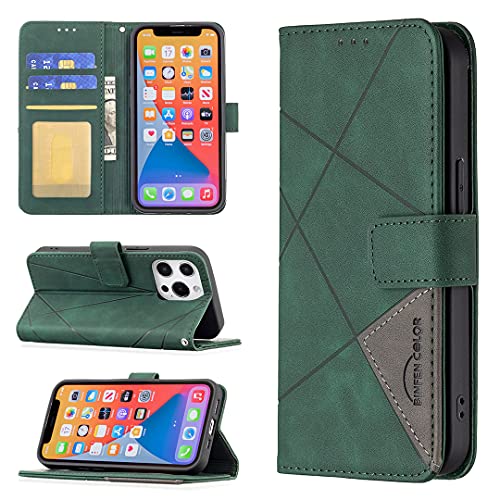 Fansipro Wallet Folio Case for SAMSUNG Galaxy A40, Premium PU Leather Slim Fit Cover for Galaxy A40, 3 Card Slots, 1 Transparent Photo Frame Slot, Durable Strong, Green