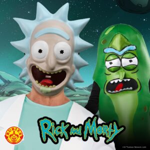 Rubie's Men's Rick and Morty Plastic Mask, As Shown, One Size