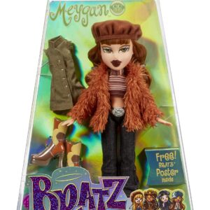 Bratz Original Fashion Doll Meygan with 2 Outfits and Poster (Pack of 1)