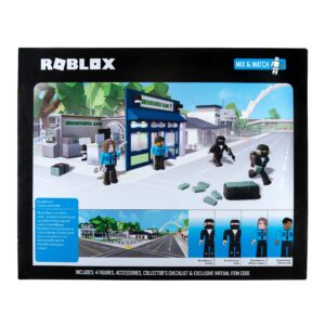 Roblox Action Collection - Brookhaven: Outlaw and Order Deluxe Playset [Includes Exclusive Virtual Item]Figure and Accessories