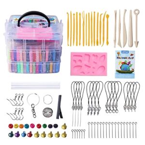 Artme Polymer Clay, 82 Colors Clay Kit, Oven Bake Modeling Clay, Creative Polymer Clay Kit with Sculpting Tools and Jewelry Accessories, Non-Toxic, Ideal DIY Clay Gifts for Adults and Teens