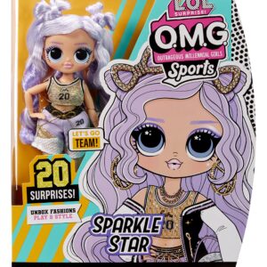 L.O.L. Surprise! OMG Sports Fashion Doll Sparkle Star with 20 Surprises Including GoSporty-Chic Fashion Outfit and Accessories, Holiday Toy Playset, Great Gift for Kids Girls Boys 4 5 6+ Years