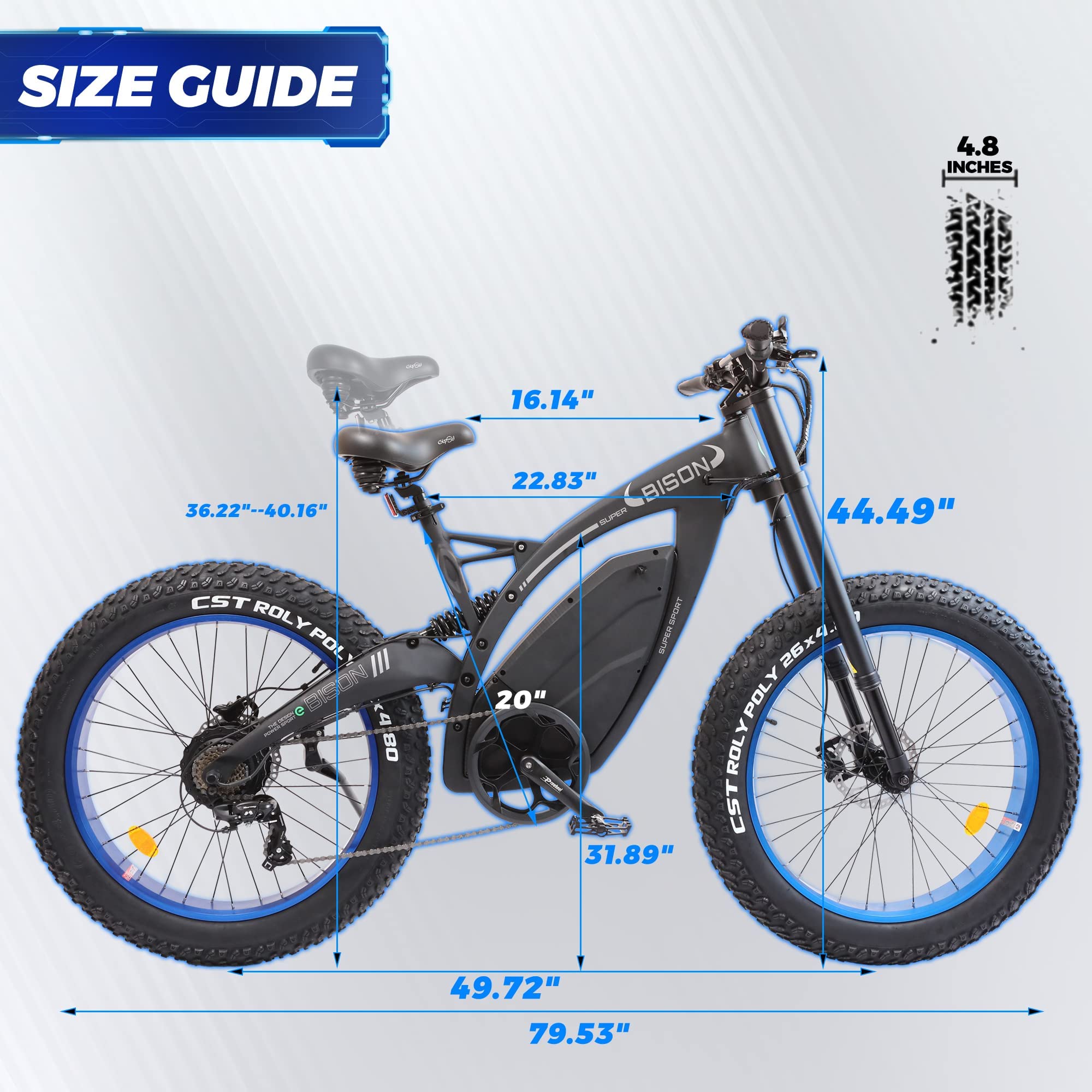 ECOTRIC Electric Bike for Adults Powerful 1000W Motor Fat Tire 18AH/48V Large Removable Battery 26" x 4.8" Electric Bicycle Beach Snow E Bike with Suspension Fork