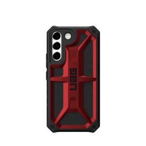 URBAN ARMOR GEAR UAG Designed for Samsung Galaxy S22 Case Red Crimson Rugged Lightweight Slim Shockproof Premium Monarch Protective Cover, [6.1 inch Screen]