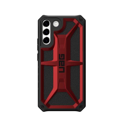 URBAN ARMOR GEAR UAG Designed for Samsung Galaxy S22 Plus Case Red Crimson Rugged Lightweight Slim Shockproof Premium Monarch Protective Cover, [6.6 inch Screen]