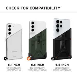 URBAN ARMOR GEAR UAG Designed for Samsung Galaxy S22 Plus Case Clear Ice Rugged Lightweight Slim Shockproof Transparent Plasma Protective Cover, [6.6 inch Screen]